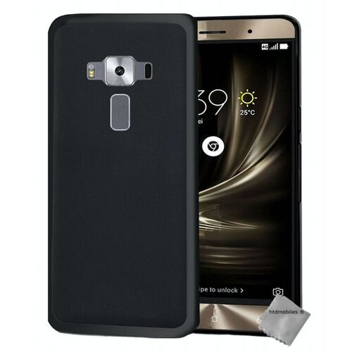 Housse etui coque pochette silicone gel fine pour Asus Zenfone 3 ZE520KL + film ecran - NOIR