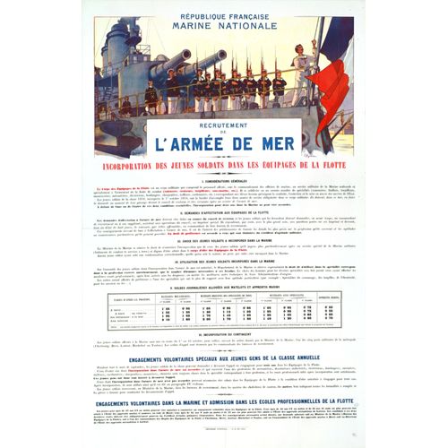 Affiche Armée De Mer