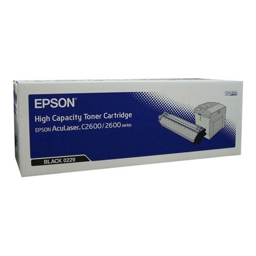 Epson 0229 - Haute capacité - noir - original - cartouche de toner - pour AcuLaser 2600DN, 2600DTN, 2600N, 2600N+, 2600TN, C2600DN, C2600DTN, C2600N