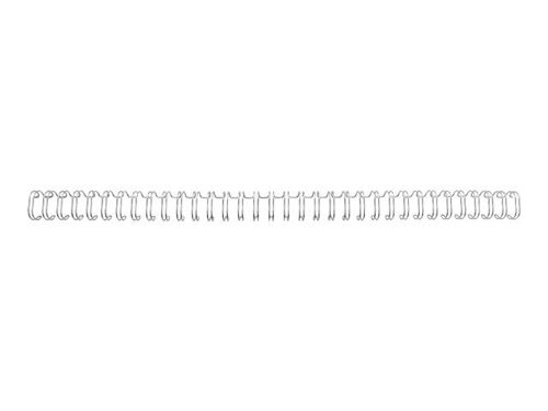 Gbc Wirebind - 6 Mm - 34 Anneaux - A4 (210 X 297 Mm) - 55 Feuilles - Argenté(E) - 100 Unités Spirale De Reliure - Pour Wirebind W20, W25e; Rexel Wb606