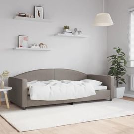 Prolenta Premium - Lit De Repos Sans Matelas Taupe 90x200 Cm Tissu