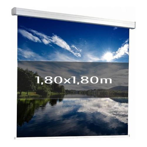 Ecran de projection manuel 1,80x1,80m 1:1