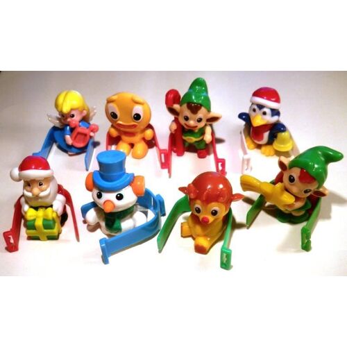 8 Figurines "Kinder" (2016) Série Complète: Personnages De Noël (Sd273, Sd274, Sd275, Sd277, Sd278, Sd279, Sd280, Sd281)