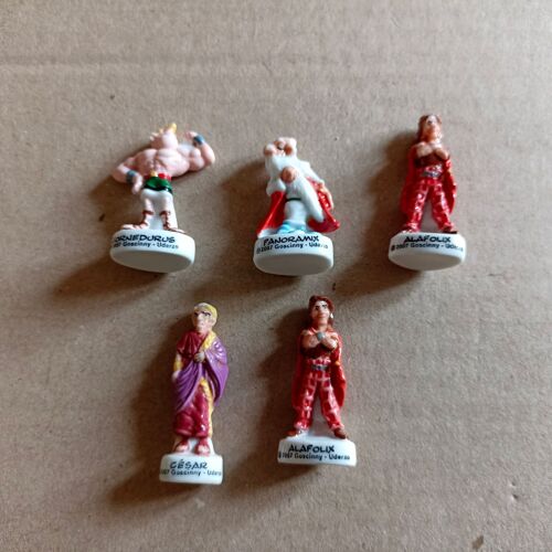 Asterix : Lot De 5 Fèves 2007 Astérix Aux Jeux Olympiques