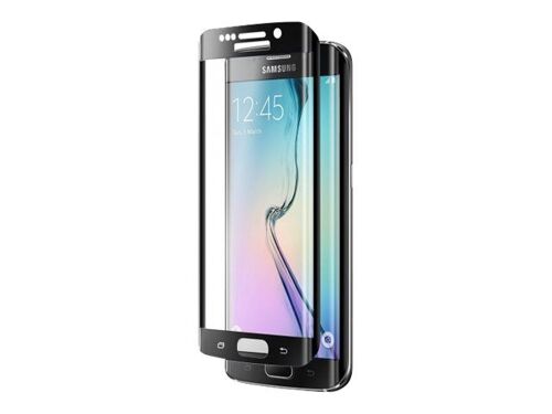 Qdos Optiguard Glass Curve - Protection D'écran Pour Téléphone Portable - Verre - Couleur De Cadre Noir - Pour Samsung Galaxy S6 Edge