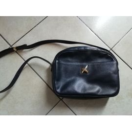 Sac À Main Cuir Bleu Marine Pourchet Paris.