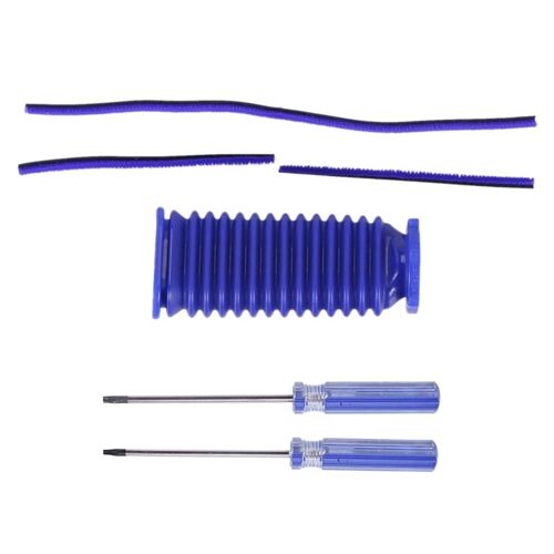 Tête de rouleau doux pour aspirateur Dyson V7 V8 V10 V11, bande en peluche douce, tuyau d'aspiration bleu