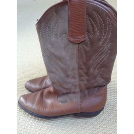 Bottes Santiag 37 Marron