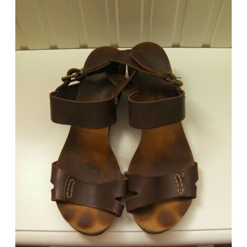 Sandales Cuir Marron - Taille 41