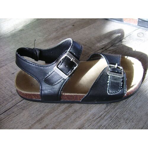 Sandalettes Avec Semelle En Liège Kiabi - Taille : 33 - Couleur : Noir