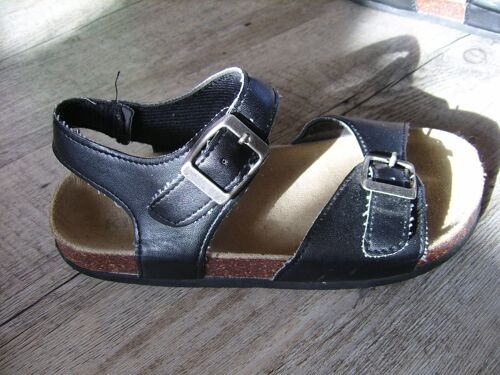 Sandalettes Avec Semelle En Liège Kiabi - Taille : 33 - Couleur : Noir