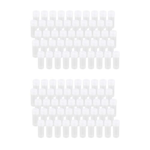 Bouteille D'échantillon En Plastique Avec Couvercle, Tube À Essai De Laboratoire, Petit D'extraction, Conteneur De Stockage, 5ml, 100 Pièces, Meilleure Vente 