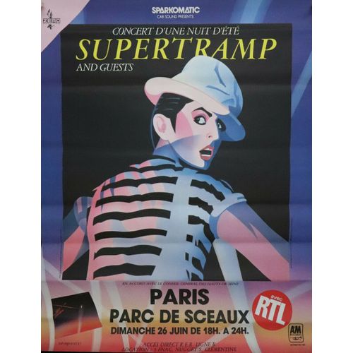 Supertramp - French Tour 1983 - 115x150cm - Affiche / Poster Envoi En Tube