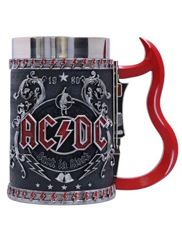 Ac/Dc Back In Tankard Mug Décanteur De Boissons Noir 22x20cm