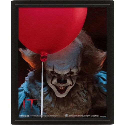 It -  A - Pennywise Flip Effet 3d - 20,3x25,4cm - Affiche/ Poster Envoi En Tube