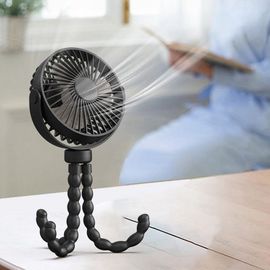 Ventilateur de poussette Portable électrique pliable, petit ventilateur de Table silencieux pour bébé en plein air, Rechargeable par USB