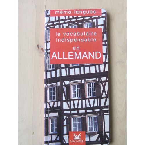 Le Vocabulaire Indispensable En Allemand
