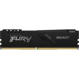 Kingston FURY Beast - DDR4 - kit - 16 Go: 2 x 8 Go - DIMM 288 broches - 3200 MT/s / PC4-25600 - CL16 - 1.35 V - mémoire sans tampon - non ECC - noir