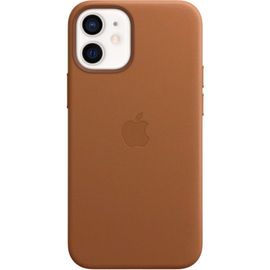 Apple - Coque De Protection Pour Téléphone Portable - Avec Magsafe - Cuir - Marron Selle - Pour Iphone 12 Mini