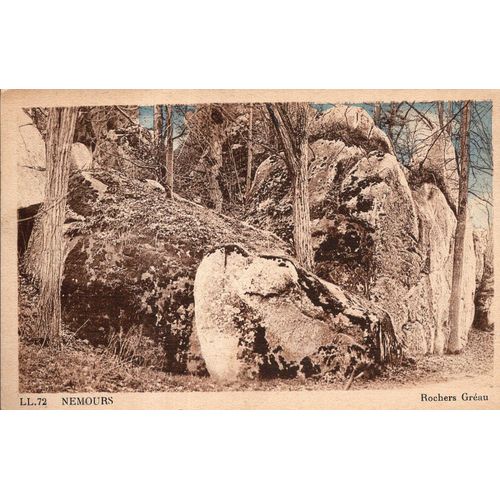 Carte Postale De Nemours (Seine Et Marne) Rochers Gréau (Réf.72)