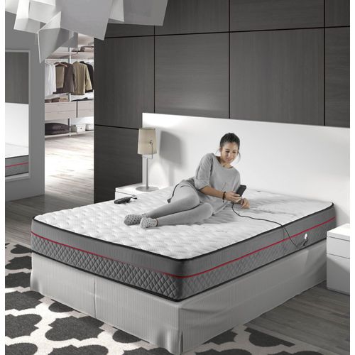 Matelas Massant Avec Chauffage Des Lombaires - 180x200 Cm : Améliorez La Qualité De Votre Sommeil Et Relaxez Vous Avec Un Massage Agréable Et Décontractant !