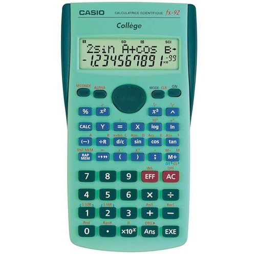 Casio Fx92 College 2D+ Poche Calculatrice scientifique