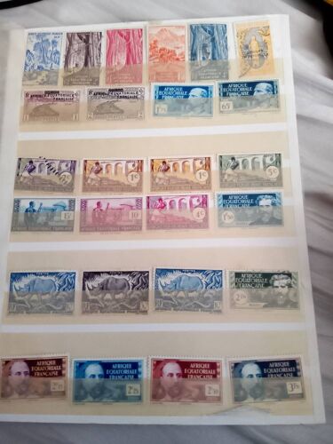 Lot 59 Timbres Colonie Afrique Équatoriale