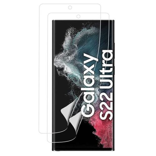 Protection Ecran en Plastique pour Samsung Galaxy S22 ULTRA 5G [Pack 2] Protecteur Resistant Anti Rayure Ultra Mince [Phonillico]