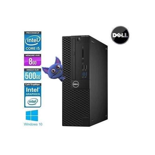 DELL OPTIPLEX 3050 SFF CORE I5 7500 3.4GHZCore i5-3.4 GHz 8 Go 256 Go Go DVDRW Intel HD Graphics 630 Windows 10 Clavier+souris neuf compatible AZERTY