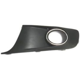 Grille De Calandre Gauche Pour Volkswagen Caddy Iii Ph.2, 2010-2015, Noire Avec Contour Chromé, Trou Feu Antibrouillard, Neuve