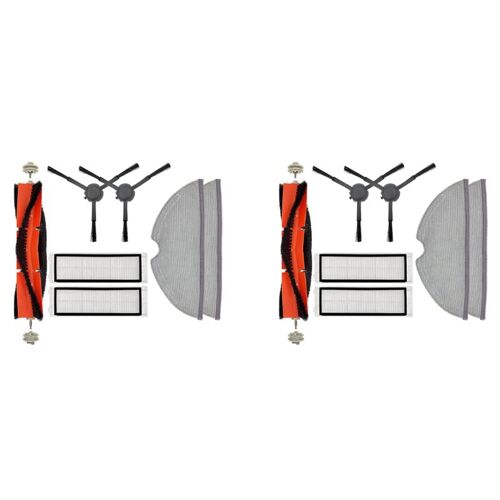 Kit de Pièces de Rechange pour Aspirateur Xiaomi MI Robot Mop 2 Pro + STYTJ02ZHM, Accessoires, Brosse, Filtre, Grille, 2 Pièces