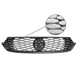 Grille De Calandre Centrale Pour Fiat Tipo Ii Phase 1, 2015-2020, Lounge/Business, Neuve, Noire Avec Inserts Chromés