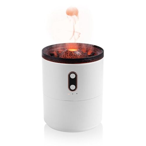 Humidificateur d'air silencieux en forme de méduse, Rechargeable, 2 Modes de brume, pour chambre à coucher, bureau, maison, bébé, 450Ml