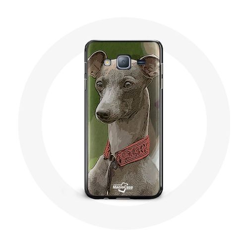 Coque Pour Samsung Galaxy A3 Lévrier Greyhound Gris