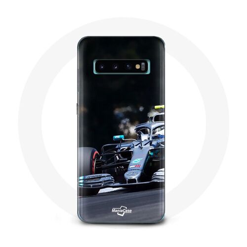 Coque pour Samsung Galaxy S10 plus Formule 1 Valtteri Bottas Pilote automobile F1 Noir