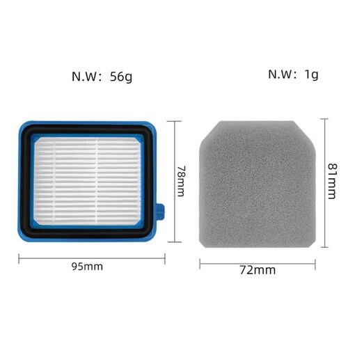 Filtre Hepa de remplacement pour aspirateur, pièces de rechange pour aspirateur, pour aspirateur, pour olux Q6 Q7 Q8 WQ61/WQ71/WQ81