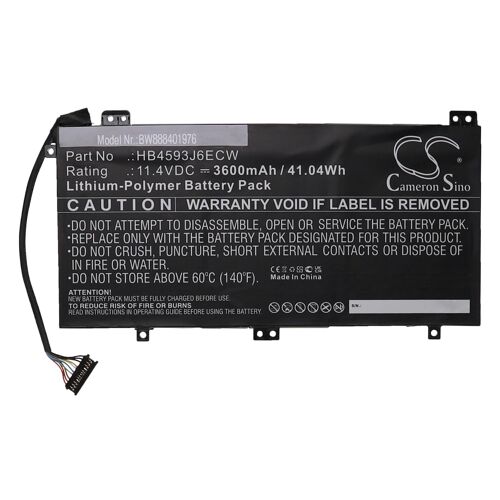 Vhbw Batterie Compatible Avec Huawei Matebook 13 2020, 13 I7, 13 Ordinateur Portable (3600mah, 11,4v, Li-Polymère)