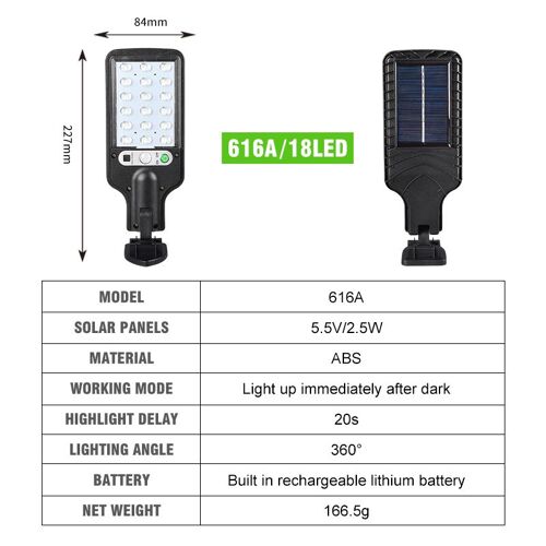 Lampadaire Solaire Led Étanche À Induction Humaine, Avec Capteur Cob, Éclairage D'extérieur, Idéal Pour Un Jardin Ou Une Cour, Nouveau Modèle