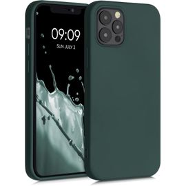 Tianyi-Housse Compatible Avec Apple Iphone 12 / Iphone 12 Pro Coque - Housse De Téléphone Souple Et Fine En Tpu Silicone - Vert Mousse