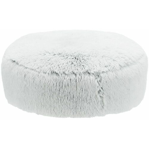 Trixie Ronde Oreiller Haut Harvey, Doux Longs Poils De Couverture, Ø 60, Blanc / Noir, , Oreillers, Des Couvertures, Des Serviettes, Coton, Peluche, Tissu, Lits Pour Chiens, Chiens