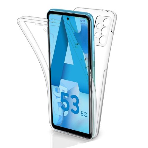 Coque 360 Degrés Samsung Galaxy A53 5g Protection Intégrale Arrière Pc Case Et Avant Tpu Transparente Smartphone - Accessoires Pochette Exceptional Case