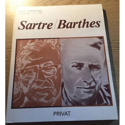 Revue D'esthetique  N° 2 : Sartre / Barthes