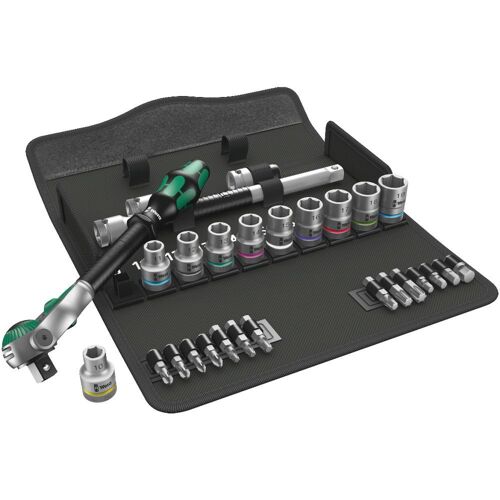 Wera 8100 SC 6 Jeu cliquet Zyklop Speed, à emmanchement 1/2"", métrique , 28 pièces - 05004076001