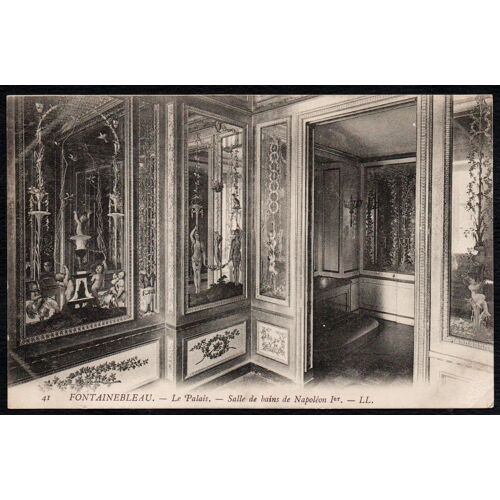 Carte Postale Ancienne, France, Seine Et Marne ( 77 ), Fontainebleau, Le Palais, Salle De Bain De Napoléon 1er