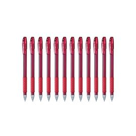 Pentel Lot De 12 Stylos Bille À Capuchon Ifeel-It!, Rouge