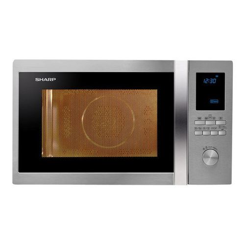 Sharp R-982STWE - Four micro-ondes combiné - grill - pose libre - 42 litres - 1000 Watt - acier inoxydable