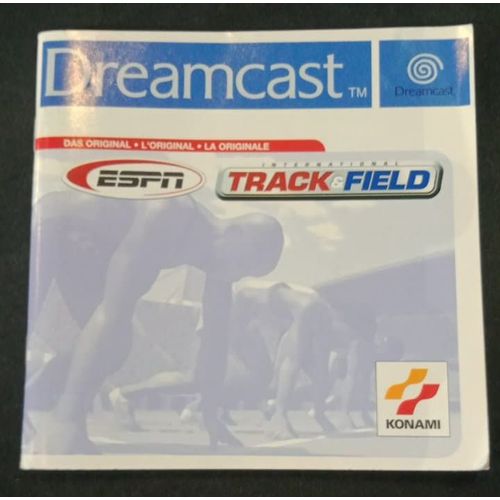 Espn Track And Field - Notice Officielle - Sega Dreamcast