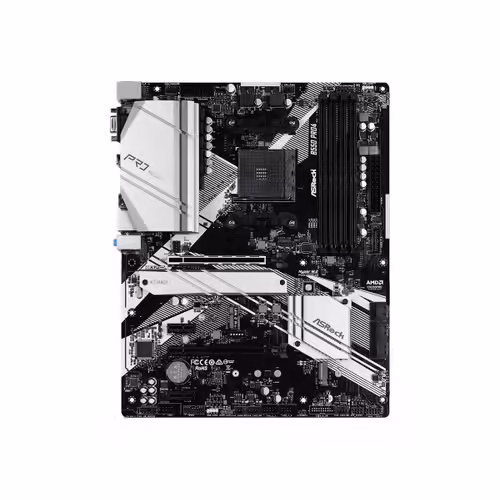 ASRock B550 Pro4 - Carte-mère - ATX - Socket AM4 - AMD B550 Chipset - USB-C Gen2, USB 3.2 Gen 1, USB 3.2 Gen 2 - Gigabit LAN - carte graphique embarquée (unité centrale requise) - audio HD (8...