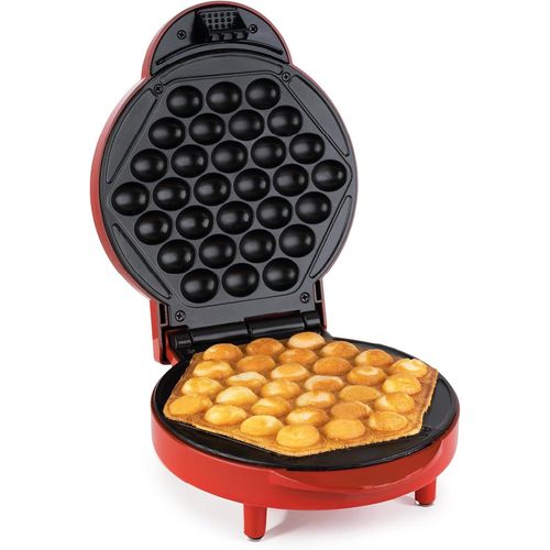 KAL-41005 Gaufrier Bubble | Gaufrier Party | Gaufres Glacées | 1000 Watt | Diamètre Des Gaufres 18 Cm | Réglage Automatique De La Température, Rouge