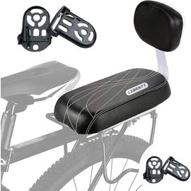 Asfasfq-Siege Velo Enfant Arriere,Pédale Arrière Repose-Pied,Siège De Vélo Universel Pour Siège D'enfant Avec Porte-Bébé,Dossier En Éponge Douce,Confortable Pour Les Enfants Ou Les Adulte